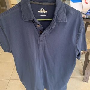 Wrangler blue polo